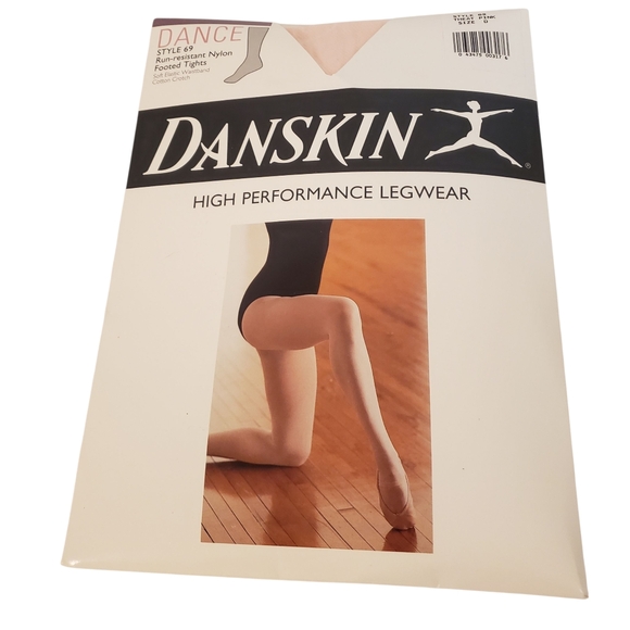 Danskin high performance legwear tights Dance Style 69 Threat Pink SZ D New - Picture 1 of 2